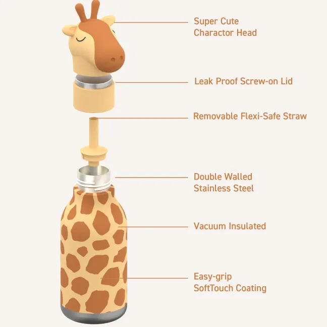ASOBU® Bestie Trinkflasche 460ml Giraffe