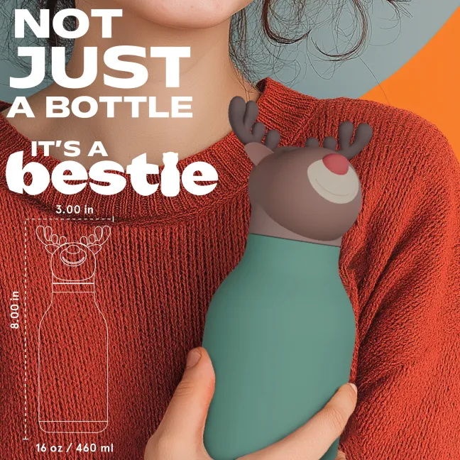 ASOBU® Bestie Trinkflasche 460ml Rentier