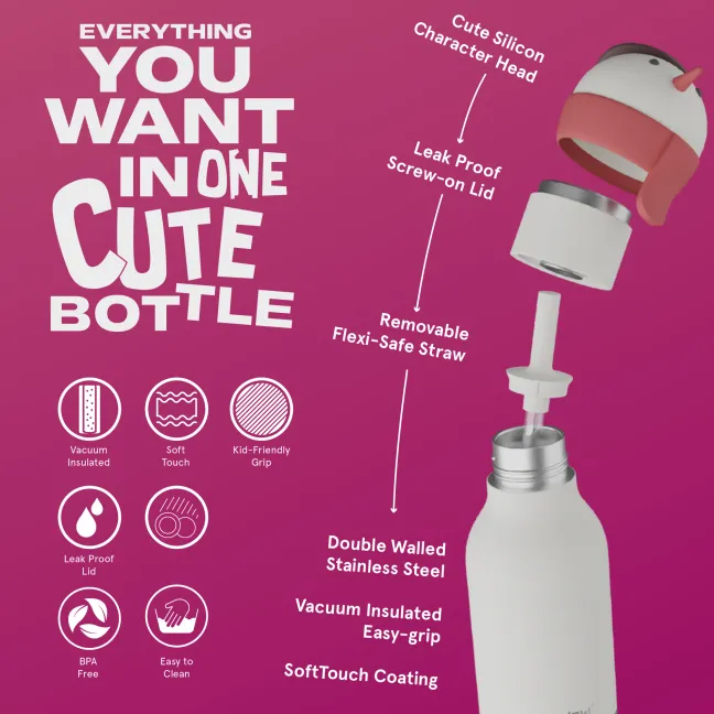 ASOBU® Bestie Trinkflasche 460ml Schneemann