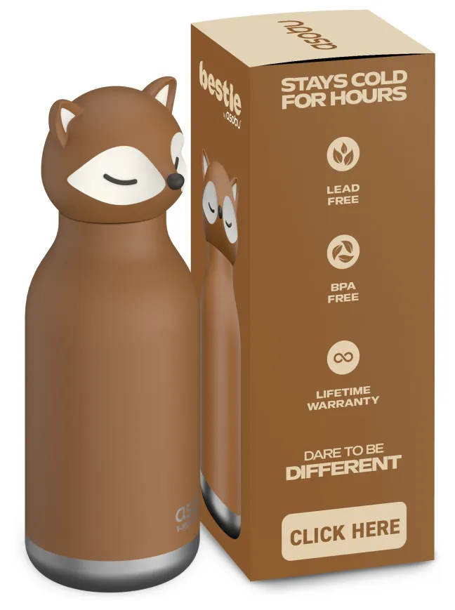 ASOBU® Bestie Trinkflasche 460ml Fuchs