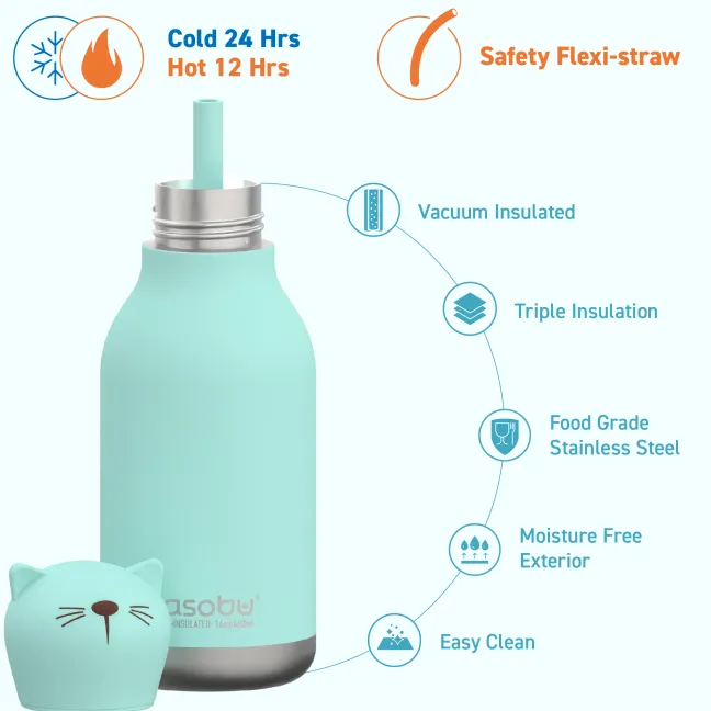 ASOBU® Bestie Trinkflasche 460ml Katze