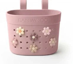 BANWOOD Pin & Ride Kinder-Lenkerkorb Dustyrose (für Laufrad, Roller & Fahrrad)
