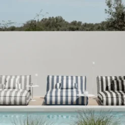 Blomus Outdoor-Bett STAY 120x190 cm Lily White/Black