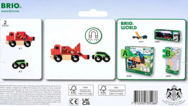 Brio Abschleppwagen mit Auto 33528