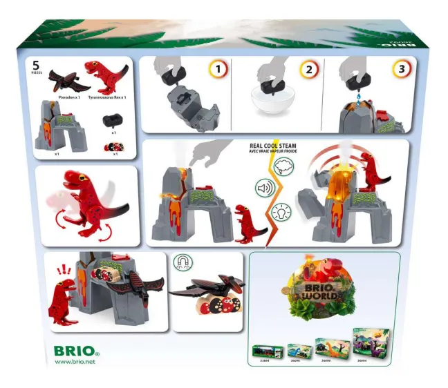 Brio Dinosaurier-Vulkan mit Ausbruchsfunktion 36092