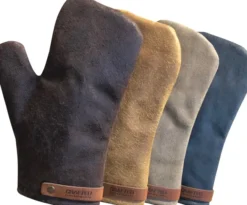 Crafted Grillhandschuh aus Leder braun