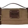 Crafted Messerrolle aus Washed Canvas mit 7 Taschen grün