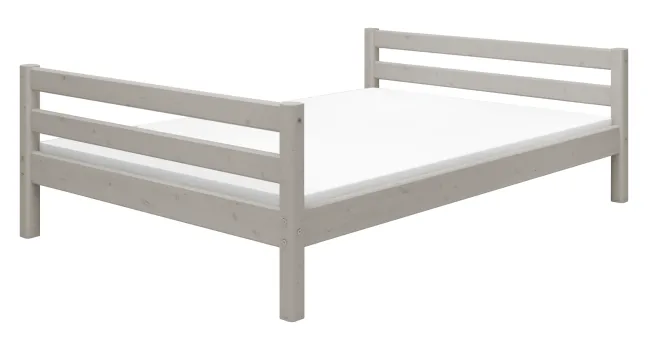 FLEXA Classic Bett 140x200cm grau lasiert