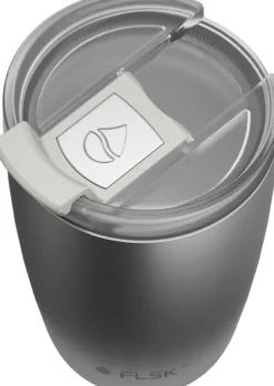 FLSK CUP Coffee to go Becher 350 ml silber
