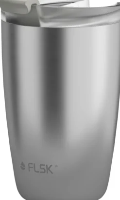 FLSK CUP Coffee to go Becher 350 ml silber