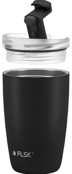 FLSK CUP Coffee to go Becher 350 ml schwarz