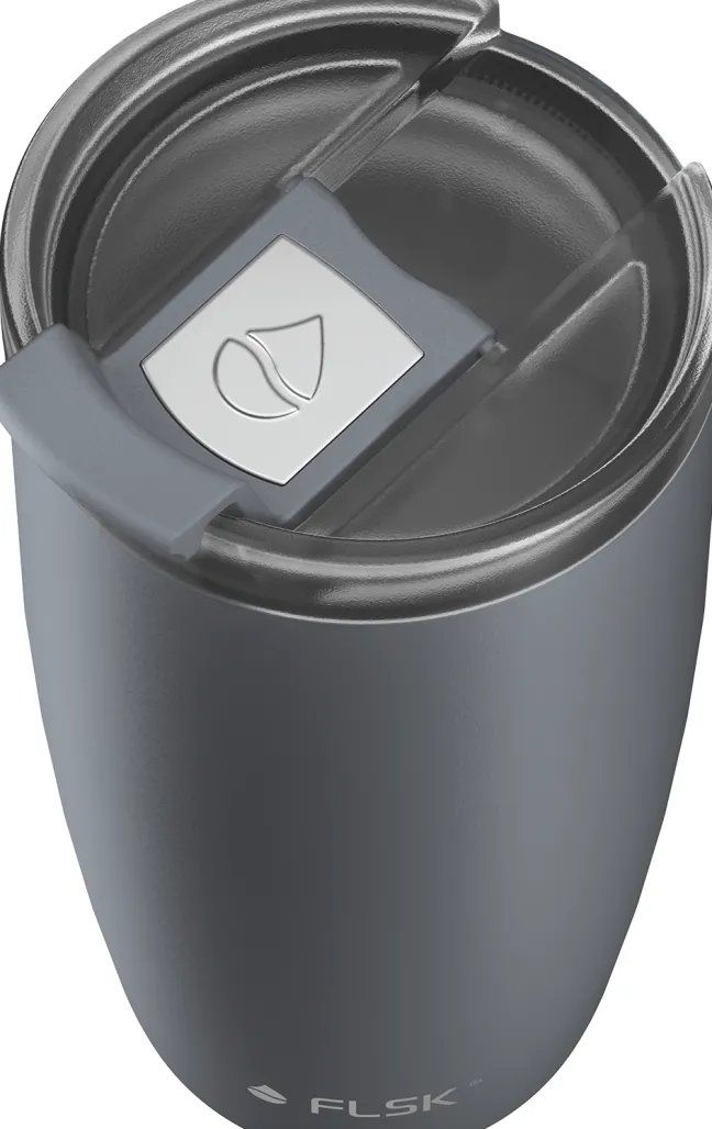 FLSK CUP Coffee to go Becher 500 ml grau