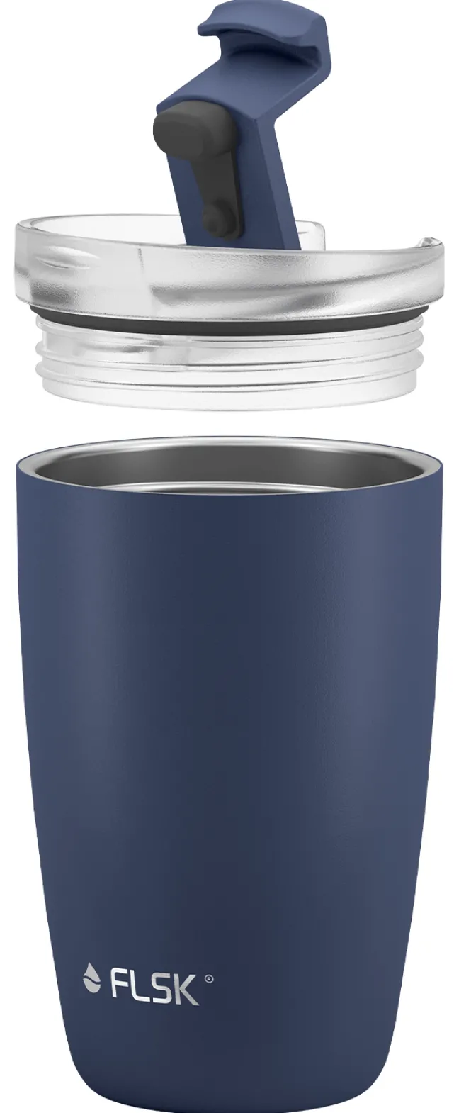 FLSK CUP Coffee to go Becher 350 ml dunkelblau