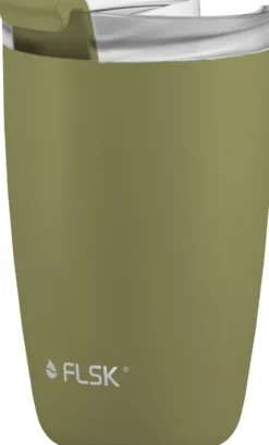 FLSK CUP Coffee to go Becher 350ml Olive