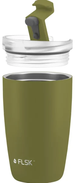 FLSK CUP Coffee to go Becher 350ml Olive