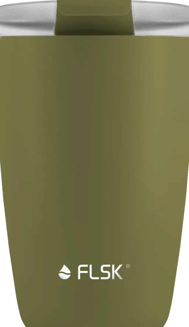 FLSK CUP Coffee to go Becher 350ml Olive