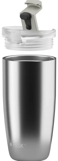 FLSK CUP Coffee to go Becher 500 ml silber