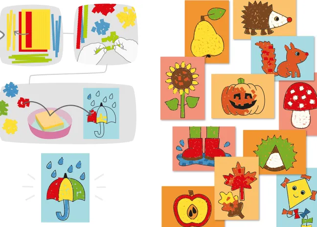 Haba Bastelset - Erstes Kleben Herbstbilder 2012695