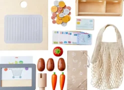 Haba Creative Play 3 in 1 Spielküche, Kaufladen & Werkstatt