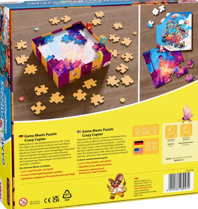 Haba GAME MEETS PUZZLE - Crazy Copter 2012215001