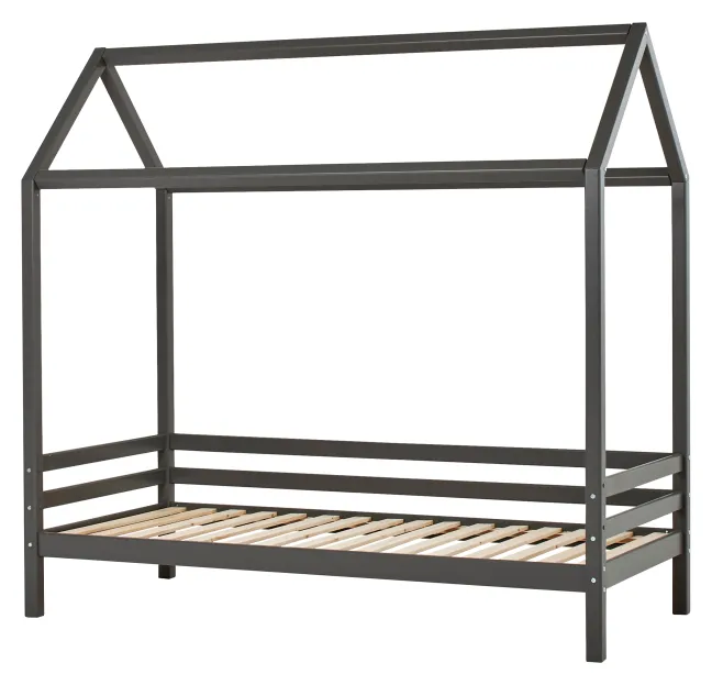 Hoppekids ECO Dream Hausbett 90x200cm dunkelgrau