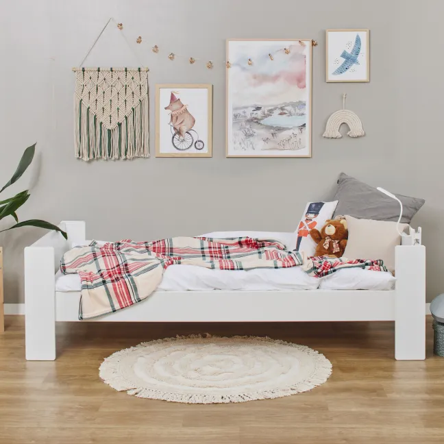 Hoppekids PURE Einzelbett 90x200 cm weiß