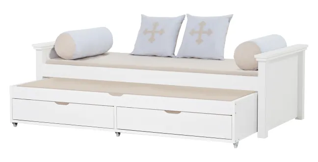 Hoppekids Schaumstoff Matratze 9x90x190cm weiß