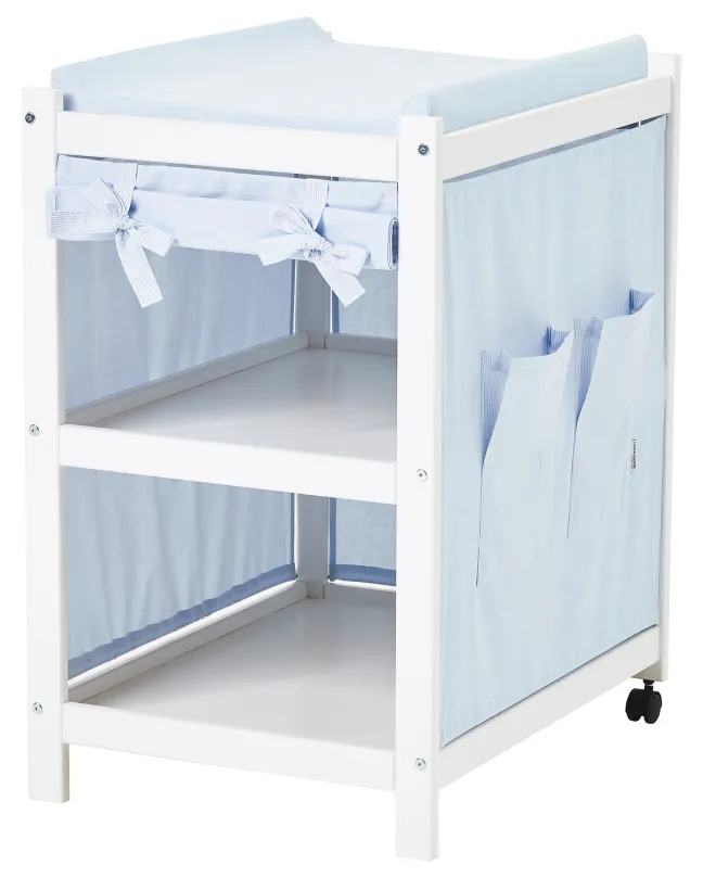 Hoppekids Wickelauflage blau für ECO COMFORT Wickeltisch