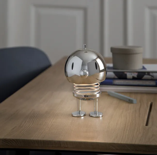 Hoptimist® LED Lampe mit Akku L chrom