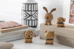 Hoptimist® Wackelfigur Hase Eiche braun