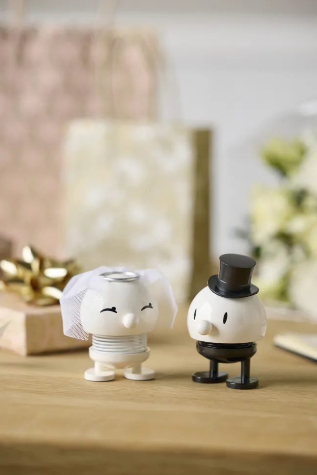 Hoptimist® Wackelfigur Hochzeit Bräutigam schwarz