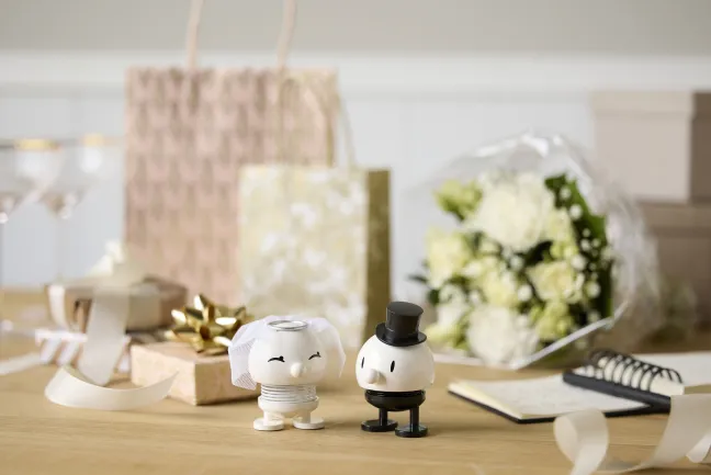 Hoptimist® Wackelfigur Hochzeit Bräutigam schwarz