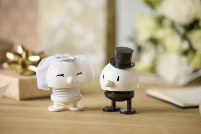 Hoptimist® Wackelfigur Hochzeit Bräutigam schwarz