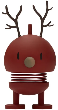 Hoptimist® Wackelfigur Rentier Bumble S rot
