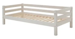 Infanskids Halbhohes Bett mit gerader Leiter weiß 90x200cm 301-30