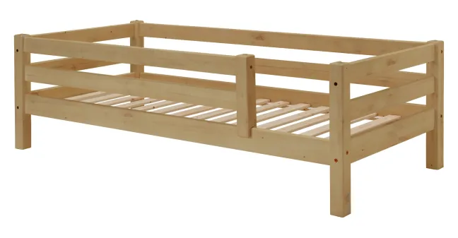 Infanskids mittelhohes Bett mit gerader Leiter gelaugt 200x90cm 307-20