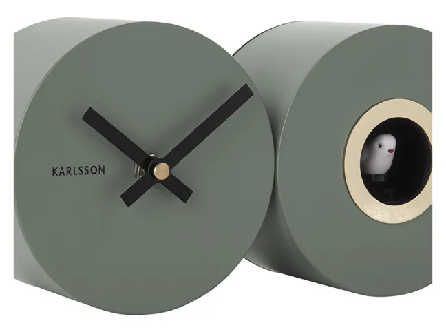 Karlsson Kuckucksuhr Duo Jungle green