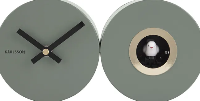 Karlsson Kuckucksuhr Duo Jungle green