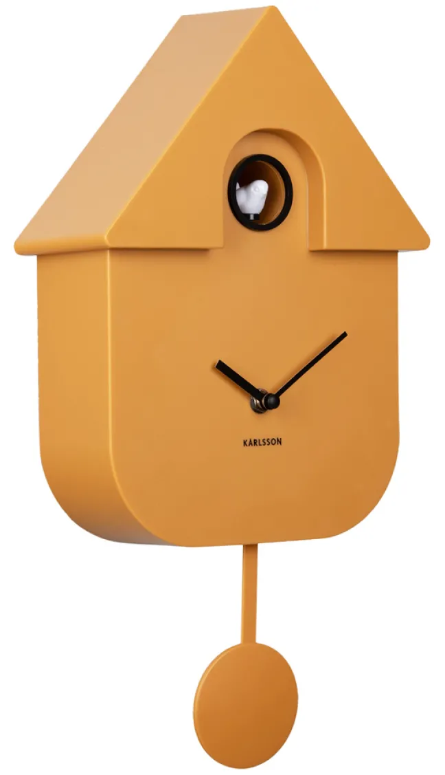 Karlsson Kuckucksuhr Modern Ochre yellow