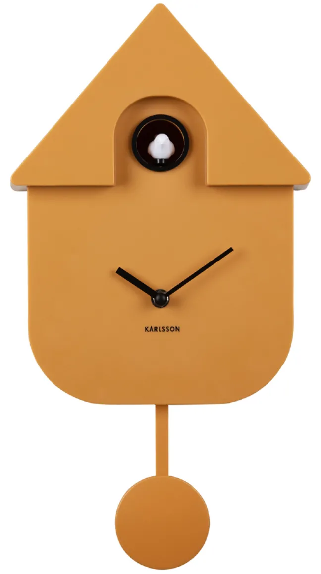Karlsson Kuckucksuhr Modern Ochre yellow