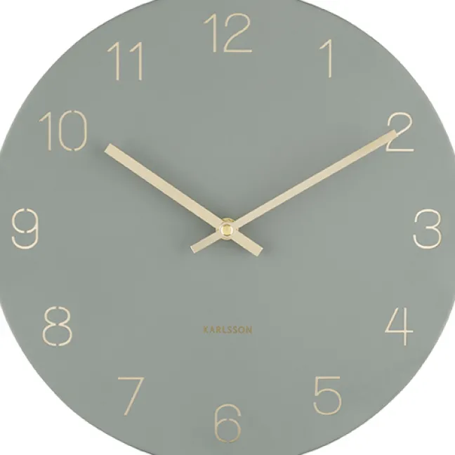 Karlsson Wanduhr Charm Small Jungle green