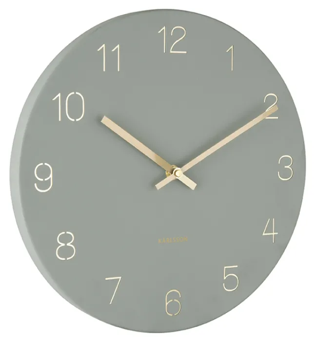 Karlsson Wanduhr Charm Small Jungle green