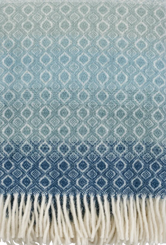 Klippan Lammwolldecke Havanna 200x130cm multi blau