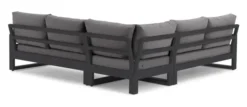 LIFE Soho Eck Lounge Set lava/teak/mist grey soltex