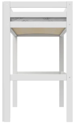 Lifetime Elements Hochbett 90x200cm mit Rollboden weiß
