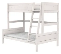 Lifetime Etagenbett Family 90/120x200cm mit Premium Rollboden whitewash