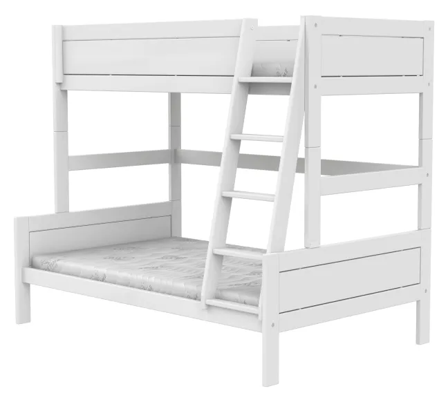 Lifetime Etagenbett Family 90/120x200cm mit Premium Rollboden weiß lackiert