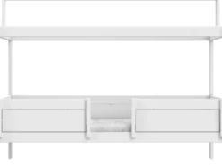 Lifetime 4in1 Hausbett mit Deluxe Lattenrost weiß lackiert