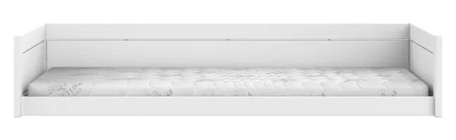 Lifetime Montessori Bett 90x200cm mit Premium Rollboden weiß lackiert