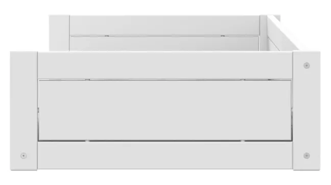 Lifetime Montessori Bett 90x200cm mit Premium Rollboden weiß lackiert